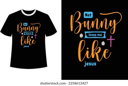 Lettering Easter Day T-shirt Design Template