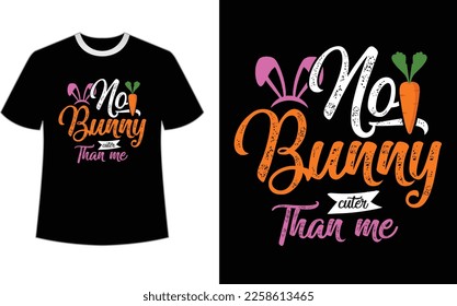 Lettering Easter Day T-shirt Design Template