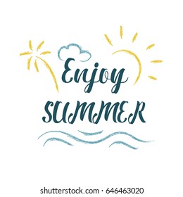 Lettering Enjoy Summer