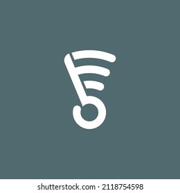 Buchstaben F und E oder Buchstaben F und E. Einfaches und modernes Logo-Design