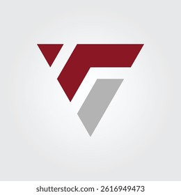 Lettering F triangle icon vector design illustration