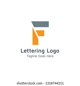 Lettering F Vector