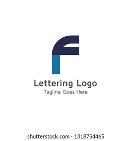 Lettering F Vector