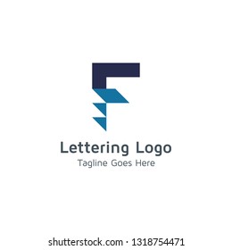 Lettering F Vector