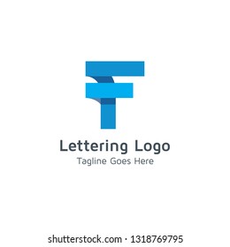 Lettering F vector