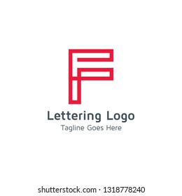 Lettering F Vector