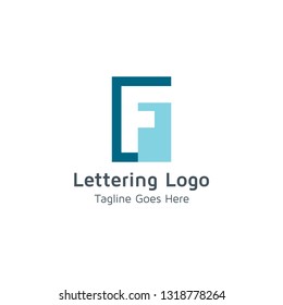 Lettering F Vector
