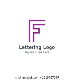 Lettering F Vector