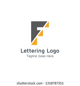 Lettering F Vector
