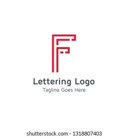 Lettering F Vector
