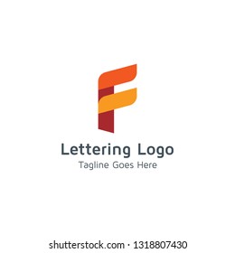 Lettering F Vector