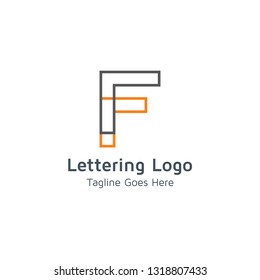 Lettering F Vector