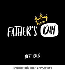 Lettering for Father's day. Typography poster