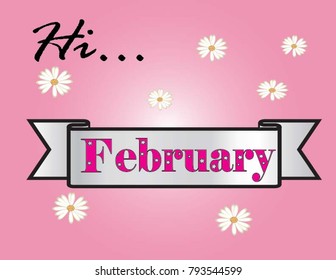 Lettering of February