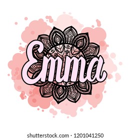 Featured image of post Design Emma Name Art / Emma name has a transparent background so you can place this on top of any colored or pictured i love doing lettering!