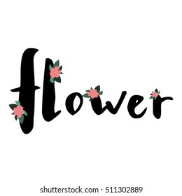 lettering for florist