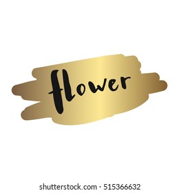 lettering for florist