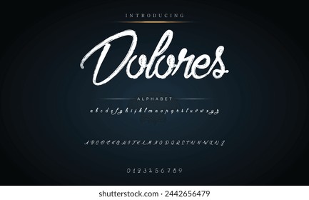 Lettering font isolated on background. Texture alphabet in street art and graffiti style. Grunge and dirty effect.  Vector brush letters.