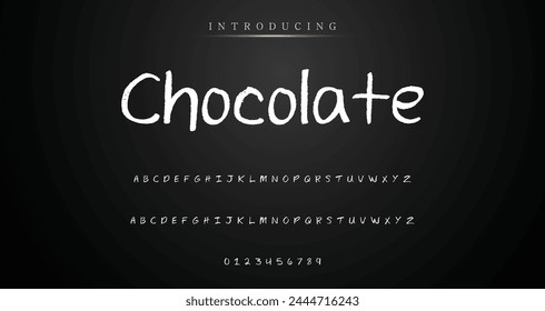 Lettering font isolated on background. Texture alphabet in street art and graffiti style. Grunge and dirty effect.  Vector brush letters.
