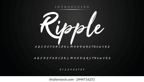Lettering font isolated on background. Texture alphabet in street art and graffiti style. Grunge and dirty effect.  Vector brush letters.