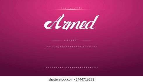 Lettering font isolated on background. Texture alphabet in street art and graffiti style. Grunge and dirty effect.  Vector brush letters.