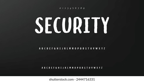 Lettering font isolated on background. Texture alphabet in street art and graffiti style. Grunge and dirty effect.  Vector brush letters.