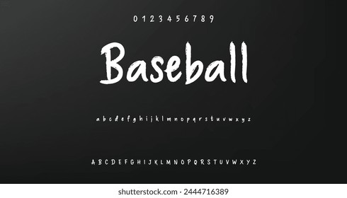 Lettering font isolated on background. Texture alphabet in street art and graffiti style. Grunge and dirty effect.  Vector brush letters.