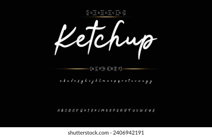 Lettering font isolated on black background. Texture alphabet in street art and graffiti style. Grunge and dirty effect.  Vector brush letters.