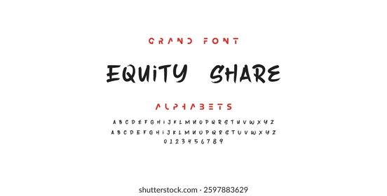 Lettering font isolated on white background. Texture alphabet in street art and graffiti style. Grunge and dirty effect.  Vector brush letters.