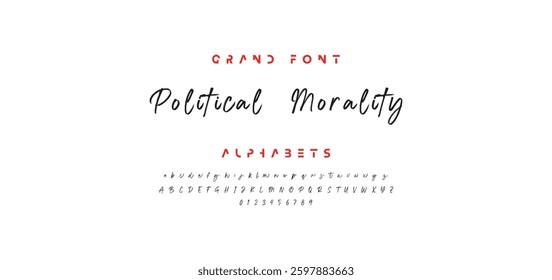 Lettering font isolated on white background. Texture alphabet in street art and graffiti style. Grunge and dirty effect.  Vector brush letters.