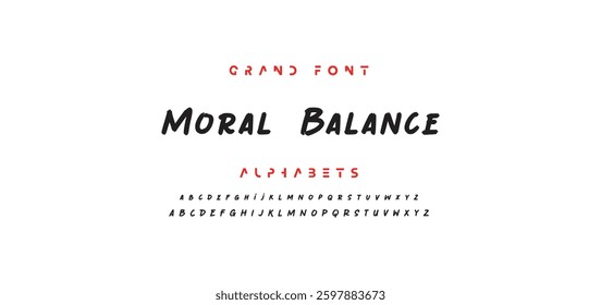 Lettering font isolated on white background. Texture alphabet in street art and graffiti style. Grunge and dirty effect.  Vector brush letters.