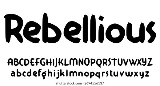 lettering font vector for desain