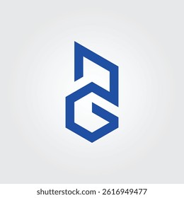 Lettering G Building icon vector design illustration