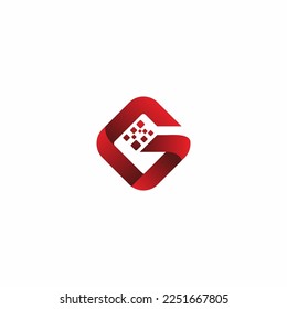 Lettering G Vector. G letters logo symbols template icons. Initial letter G logo style in gradient color
