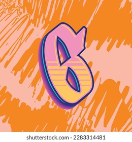 Lettering Graffiti Alphabet Font 6 for any design purpose, useful in graphic design, logo, display, branding, and business identity.