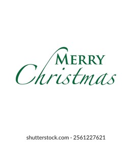 Lettering of green about Merry Christmas, about to be careful and to stay home, to be happy and to be with your family.