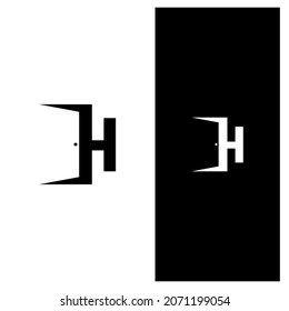 Lettering H Open Door Logo