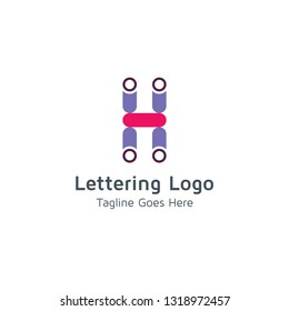 Lettering H Vector