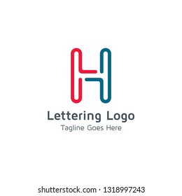 Lettering H Vector