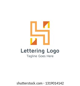 Lettering H Vector
