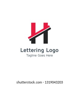 Lettering H Vector