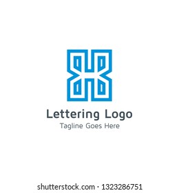 Lettering H Vector