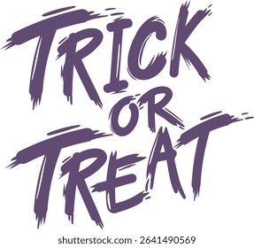 lettering halloween thypography trick or treat