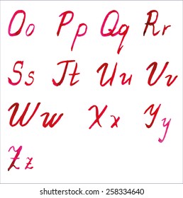 lettering, hand drawn alphabet