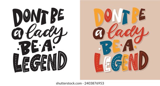Lettering hand drawn doodle postcard, t-shirt design, mug print, lettering art.