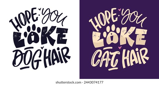 Lettering hand drawn doodle postcard about home. T-shirt design, mug print, lettering art. 100% vector image