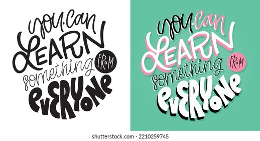 Lettering hand drawn slogan. Funny quote for blog, poster and print design. Modern calligraphy text. 