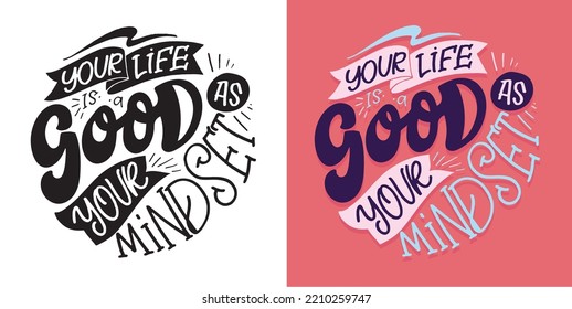 Lettering hand drawn slogan. Funny quote for blog, poster and print design. Modern calligraphy text. 