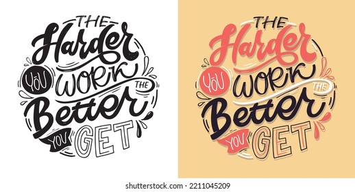 Lettering hand drawn slogan. Funny quote for blog, poster and print design. Modern calligraphy text. T-shirt design art. 
