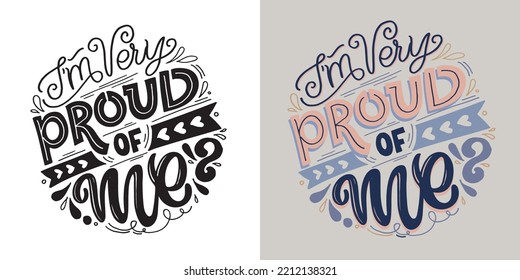 Lettering hand drawn slogan. Funny quote for blog, poster and print design. Modern calligraphy text. 